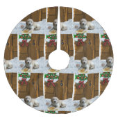 Goldendoodle Kerstmis Kerstboom Rok (Voorkant)
