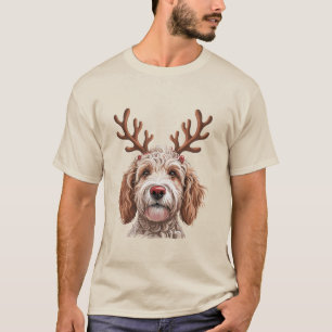 Goldendoodle Kerstmis Liefhebber Hond Moeder Cadea T-shirt