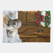 Goldendoodle Kerstmis Theedoek (Horizontaal)