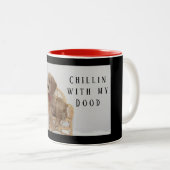 Goldendoodle-koffie-mok Tweekleurige Koffiemok (Voorkant rechts)