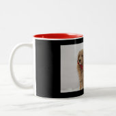 Goldendoodle-koffie-mok Tweekleurige Koffiemok (Links)