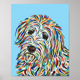 Goldendoodle-kunstposter Poster