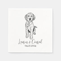 Goldendoodle Labradoodle Custom.Napkin Hondenbruil