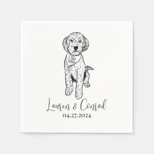 Goldendoodle Labradoodle Custom.Napkin Hondenbruil Servet