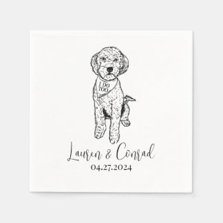 Goldendoodle Labradoodle Custom.Napkin Hondenbruil Servet