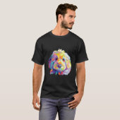 Goldendoodle Labradoodle Kleurrijk T-shirt (Voorkant volledig)
