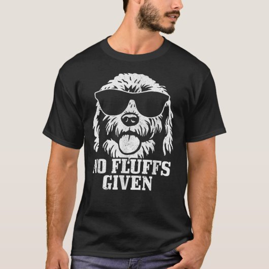 Goldendoodle Labradoodle No Fluffs The Dood Funny  T-shirt (Voorkant)