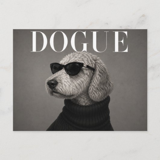 Goldendoodle Luxe Mode Editorial Briefkaart (Voorkant)