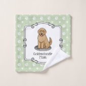 Goldendoodle Mam Doodle Mam (gouden rood) Dog Mam Bad Handdoek (Wasdoekje)