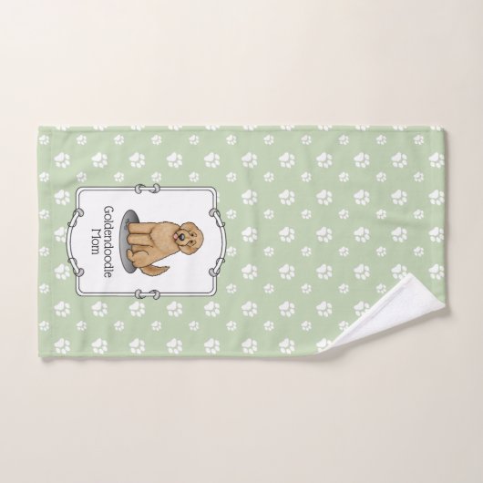 Goldendoodle Mam Doodle Mam (gouden rood) Dog Mam Bad Handdoek (Handdoek)