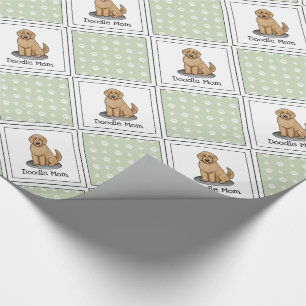 Goldendoodle Mam Doodle Mam (gouden rood) Dog Mam Cadeaupapier