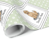 Goldendoodle Mam Doodle Mam (gouden rood) Dog Mam Cadeaupapier (Rol Hoek)