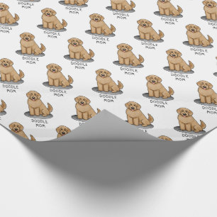 Goldendoodle Mam Doodle Mam (gouden rood) Dog Mam Cadeaupapier