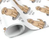 Goldendoodle Mam Doodle Mam (gouden rood) Dog Mam Cadeaupapier (Rol Hoek)