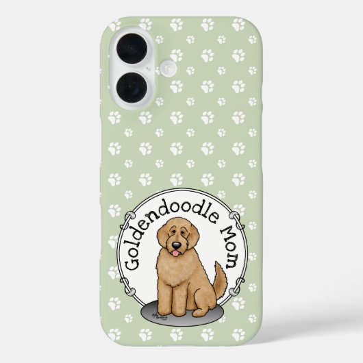Goldendoodle Mam Doodle Mam (gouden rood) Dog Mam Case-Mate iPhone Case (Achterkant)