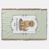 Goldendoodle Mam Doodle Mam (gouden rood) Dog Mam Deken (Voorkant)