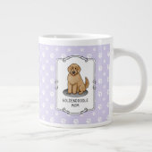 Goldendoodle Mam Doodle Mam (gouden rood) Dog Mam Grote Koffiekop (Rechts)