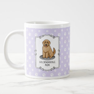 Goldendoodle Mam Doodle Mam (gouden rood) Dog Mam Grote Koffiekop