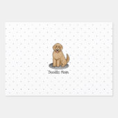 Goldendoodle Mam Doodle Mam (gouden rood) Dog Mam Inpakpapier Vel (Voorkant)