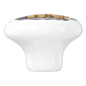 Goldendoodle Mam Doodle Mam (gouden rood) Dog Mam Keramische Knop (Zijkant)