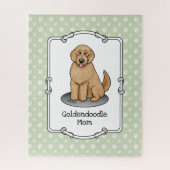 Goldendoodle Mam Doodle Mam (gouden rood) Dog Mam Legpuzzel (Verticaal)