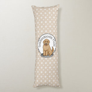 Goldendoodle Mam Doodle Mam (gouden rood) Dog Mam Lichaamskussen