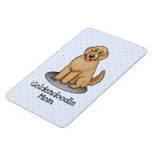 Goldendoodle Mam Doodle Mam (gouden rood) Dog Mam Magneet (Linkerzijde)