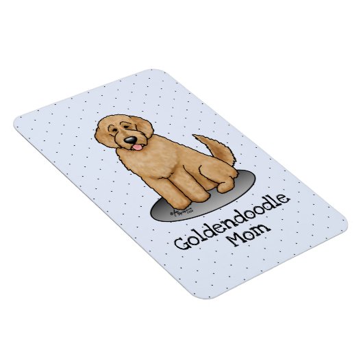 Goldendoodle Mam Doodle Mam (gouden rood) Dog Mam Magneet (Rechterzijde)