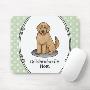 Goldendoodle Mam Doodle Mam (gouden rood) Dog Mam Muismat