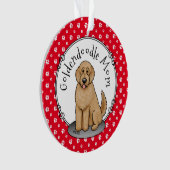 Goldendoodle Mam Doodle Mam (gouden rood) Dog Mam Ornament (voorkant)