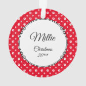 Goldendoodle Mam Doodle Mam (gouden rood) Dog Mam Ornament (achterkant)