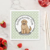 Goldendoodle Mam Doodle Mam (gouden rood) Dog Mam Servet (Insitu)
