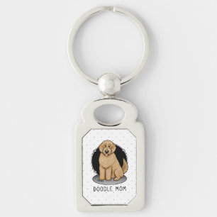 Goldendoodle Mam Doodle Mam (gouden rood) Dog Mam Sleutelhanger