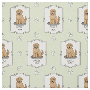 Goldendoodle Mam Doodle Mam (gouden rood) Dog Mam Stof