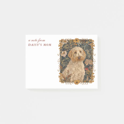 Goldendoodle mam Schattigee aangepaste tekst Post-it® Notes (Voorkant)