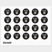 Goldendoodle Mama Doodle Mam Ronde Sticker (Vel)