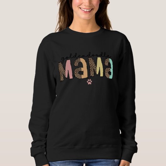 Goldendoodle Mama For Women Ladies Leopard Doodle  Trui (Voorkant)