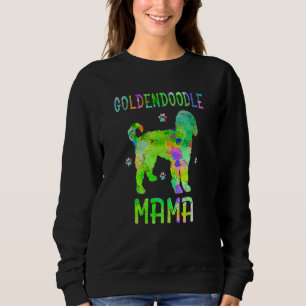 Goldendoodle Mama Kleurrijke Hond Mam Trui