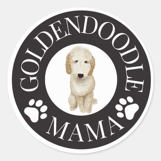 Goldendoodle Mama Sticker (Voorkant)
