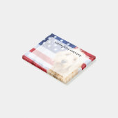 Goldendoodle met Amerikaanse vlag Post-it® Notes (Schuin)