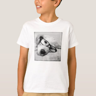 Goldendoodle met bril t-shirt