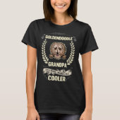 Goldendoodle opa als een normale opa alleen co t-shirt (Voorkant)