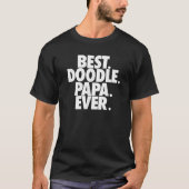 Goldendoodle Pap Beste Doodle Papa ooit cadeau T-shirt (Voorkant)