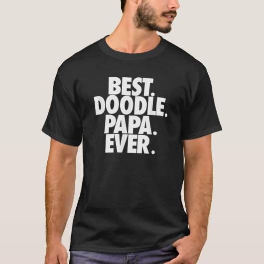 Goldendoodle Pap Beste Doodle Papa ooit cadeau T-shirt (Voorkant)