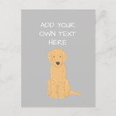 Goldendoodle Personalized Dog Name Briefkaart (Voorkant)