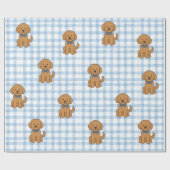 goldendoodle-plakpapier cadeaupapier (Vlak)