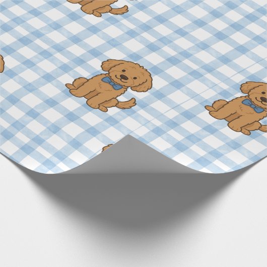 goldendoodle-plakpapier cadeaupapier (Hoek)