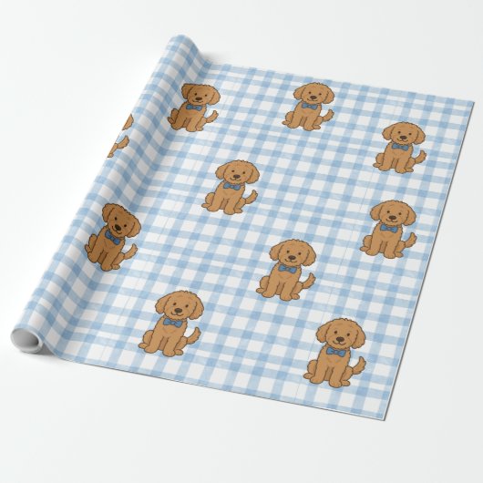 goldendoodle-plakpapier cadeaupapier (Uitgerold)