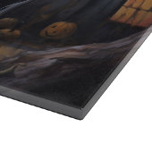 Goldendoodle pompoenen Halloween eng Snijplank (Hoek)