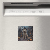 Goldendoodle Pompoenen Halloween Griezelen Magneet (Insitu (Vaatwasser))